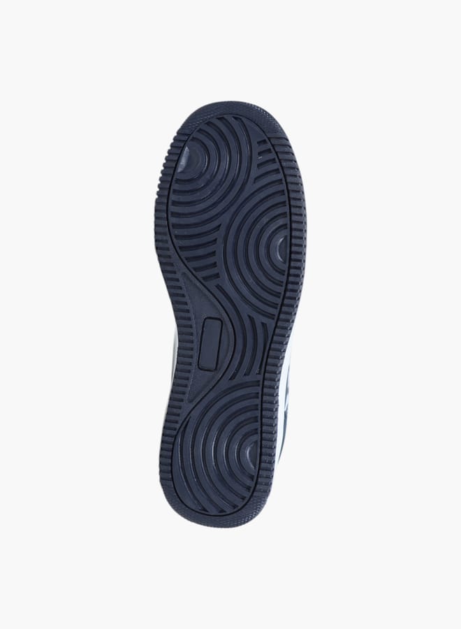 Men's Logo Print Sneakers with Lace-Up Closure - BOSTON III