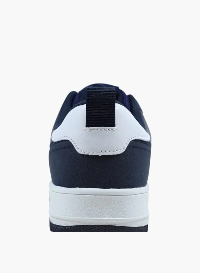 GAP Men's Logo Print Sneakers with Lace-Up Closure - BOSTON III