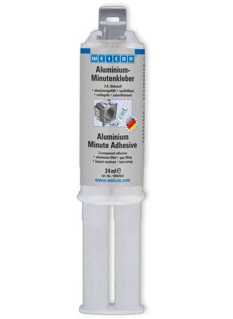 WEICON Aluminium Minute Adhesive | 24 ml | Fast-curing 2-component epoxy