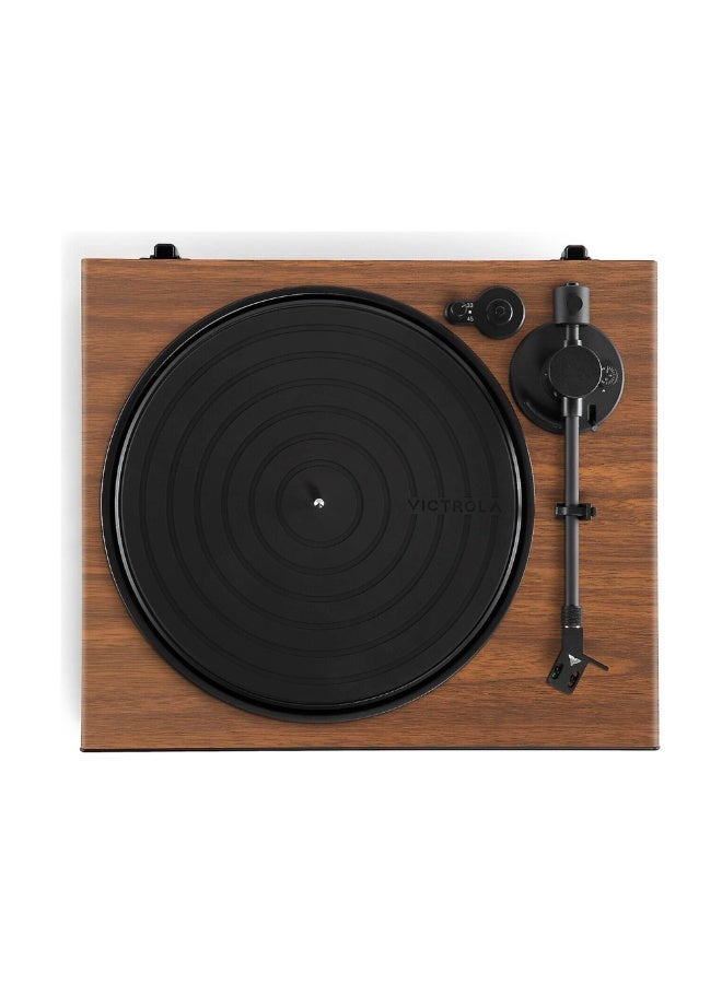 Victrola Wave Bluetooth Turntable with Auracast – 2-Speed Vinyl Record Player - Walnut - Image 3