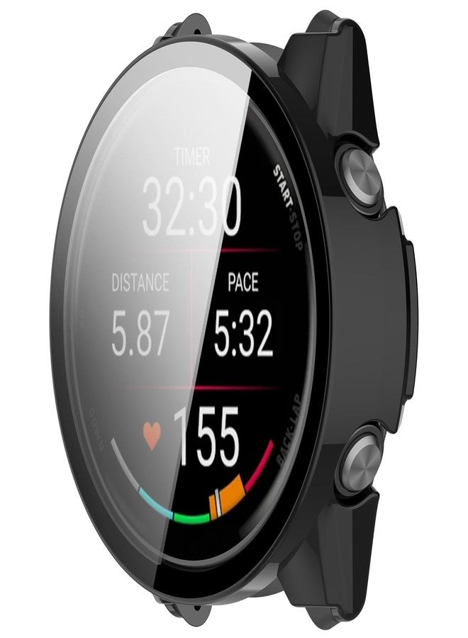 FanTEK Compatible with Garmin Forerunner 570 42mm Watch Case for Women Men, Scratch Resistant Shock Absorbing Protective Case, Black - Image 4