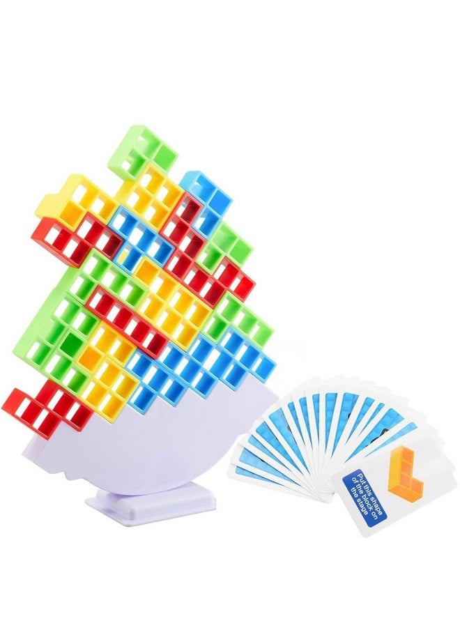 Nohunt NOHUNT 32 Pcs Tetra Tower Balance Stacking Attack Block Game, Tetris Swing Terra Tower, Family Board Games for Kids & Adults, Team Building Parties Travel Toy  - Image 1