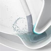 KESRINPLUS Silicone Toilet Cleaning Brush (Pack of 1) with Slim No-Slip Long Handle, 360° Deep Cleaning Golf Shape Design for Efficient Bathroom Cleaning - Durable & Hygienic - Image 3