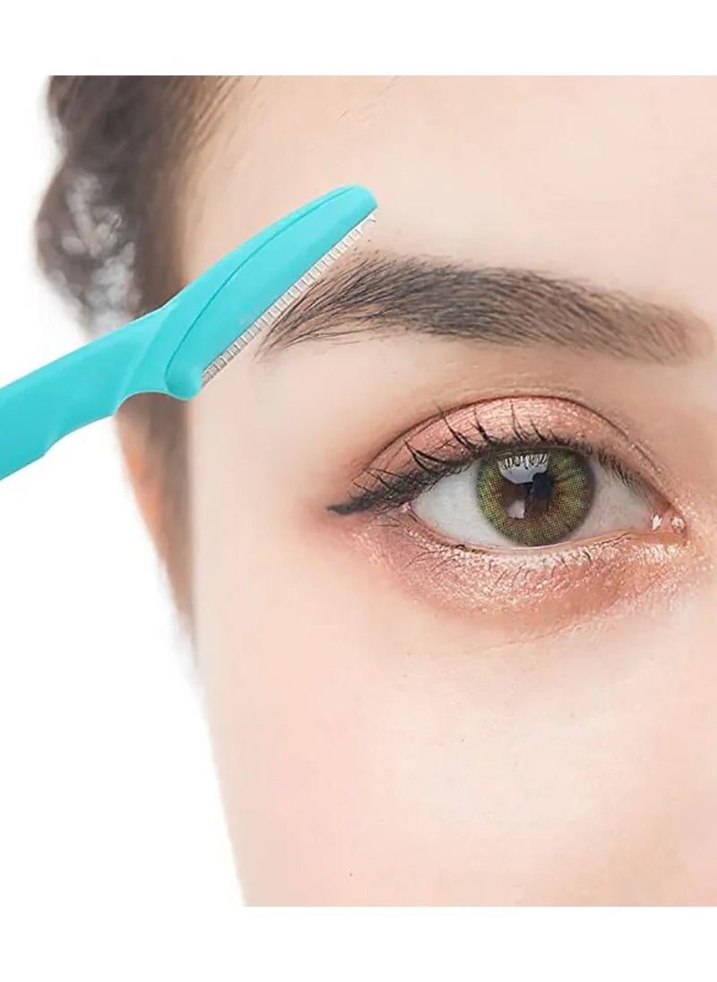 Generic 15 Pcs Eyebrow Razor Kit Ladies Razor For Facial And Body Hair Yellow Pink Blue  - Image 2