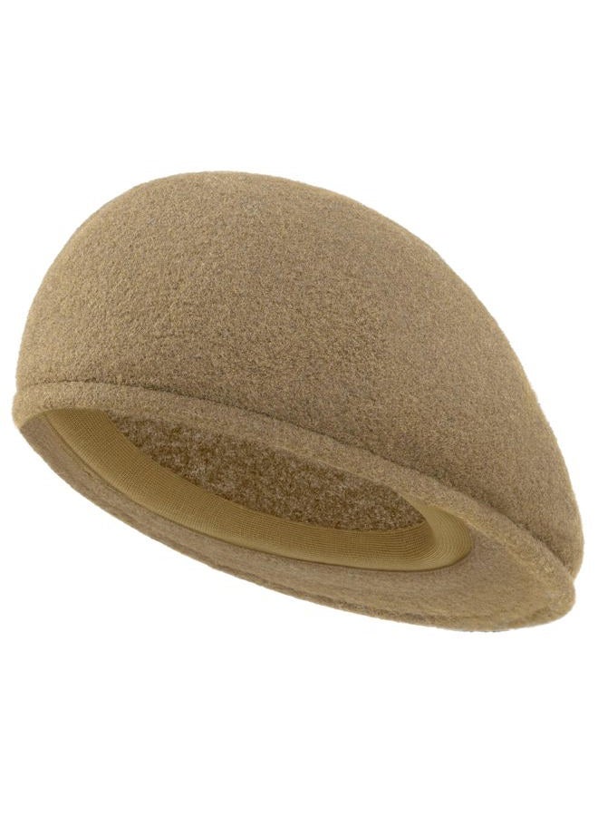Gajaous Wool Blend Mens Newsboy Caps, Classic Flat Cap Ivy Cabbie Gatsby Hat Winter Beret Hat for Men Khaki - Image 3