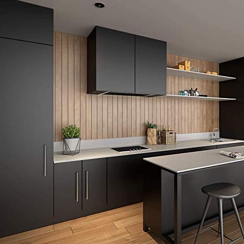 Wolpin Black Solid Colour Self Adhesive Wallpaper (45 x 300 CM, Black) | DIY Home Renovation Sheet for Furniture Cabinets Kitchen Cupboard Gift Wrapping | Waterproof Peel & Stick PVC Decorative Film - Image 2