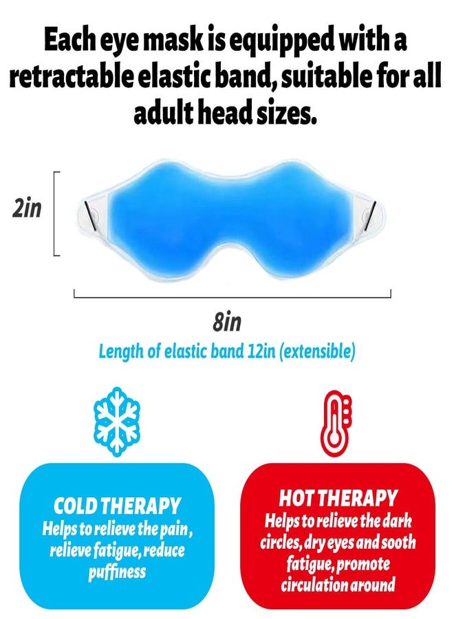 4 Pcs Ice Eye Packs, Cooling Eye Masks, Eyes Cold Compress for Hot Cold Therapy, Puffy Eyes, Dark Circles, Headaches, Migraines, Stress Relief (2 Blue+2 Green) - Image 3
