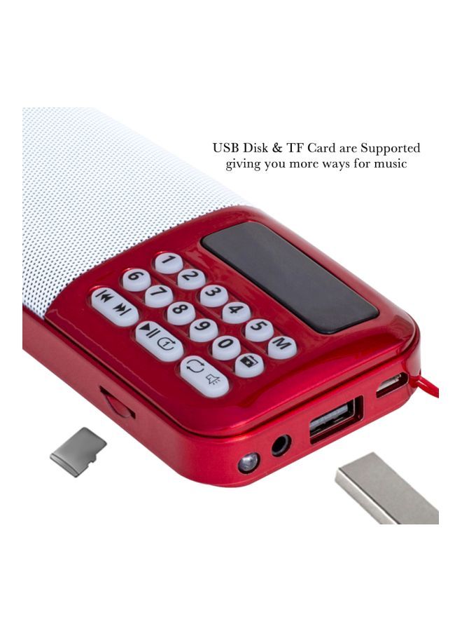 NIBEMINENT Portable FM Radio Y508 Red  - Image 3