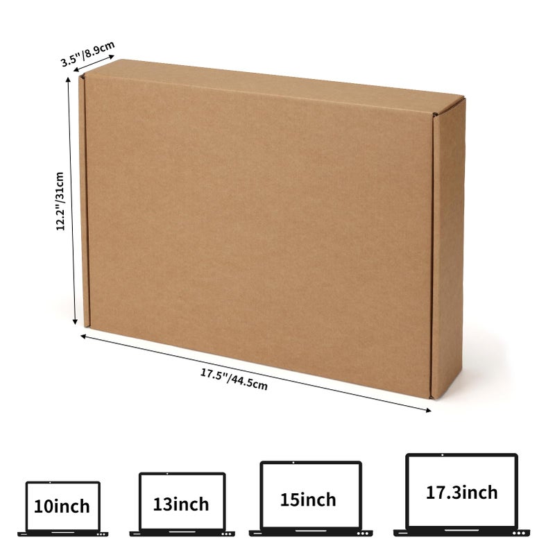 CRUGLA Laptop Shipping Box with Cushioned Foam, Up to 17 inch Corrugated Cardboard Mailer for Laptop Notebook Shipment,1 Pack - Image 3