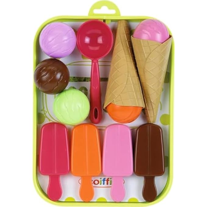 ecoiffier SIMBA CHEF ICE CREAMS IN A TRAY, MULTI-COLOUR - Image 1