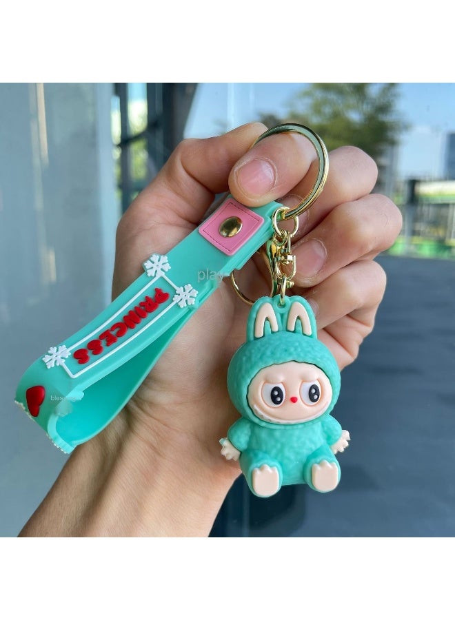 Labubu Key Chains Coke Little Sheep Dolls Schoolbag Pendants Car Key Chains