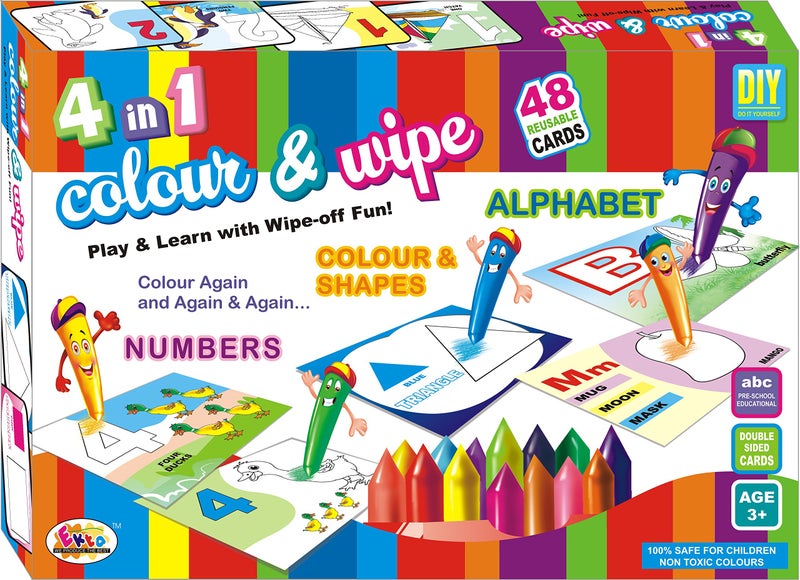 Ekta 4 in 1 Colour & Wipe, Multi Color - Image 5