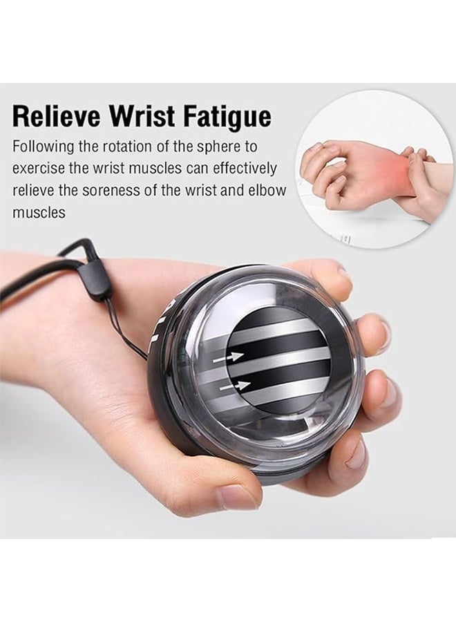 Wrist Power Gyroscopic Ball, Auto-Start Power Wrist Ball, Portable Forearm Trainer and Grip Strengthener for Strength, Recovery and Stress Relief, Strengthen Arms, Fingers, Wrist Bones and Muscles Development - Image 3
