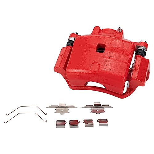 TRQ Front Performance Brake Caliper Set Red Compatible with 2006-2012 Ford Fusion 2007-2012 Lincoln MKZ 2006 Zephyr 2006-2013 Mazda 6 2006-2011 Mercury Milan - Image 3