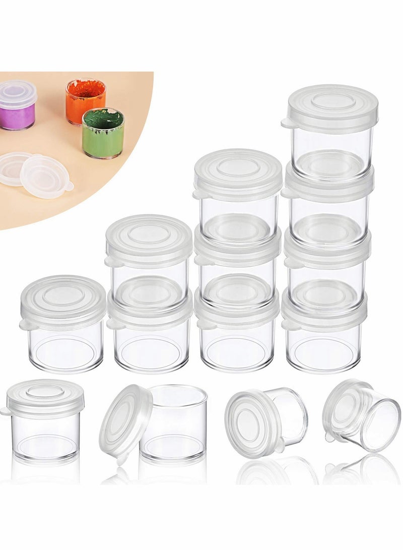 Excefore Plastic Mini Containers with Lids, 50 Pcs Small Paint Cup - Image 1