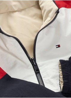 TOMMY HILFIGER Boys' Reversible Colour-Blocked Jacket - Polyamide, Beige  - Image 5