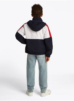 TOMMY HILFIGER Boys' Reversible Colour-Blocked Jacket - Polyamide, Beige  - Image 2