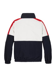 TOMMY HILFIGER Boys' Reversible Colour-Blocked Jacket - Polyamide, Beige  - Image 4