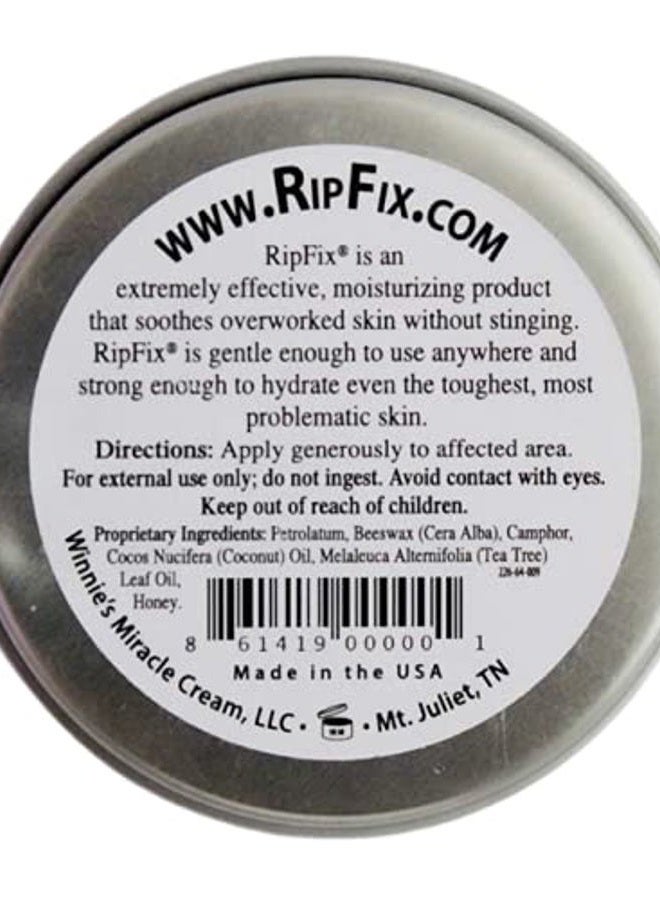 RipFix بلسم إصلاح اليدين لليدين الجافة والمتشققة، مرهم اليدين للجمباز ومتسلقي الصخور، مرهم إصلاح اليدين للرجال والنساء، بلسم الجمباز الفاخر لليدين المجتهدة، علبة كلاسيكية 1.34 أونصة - Image 2