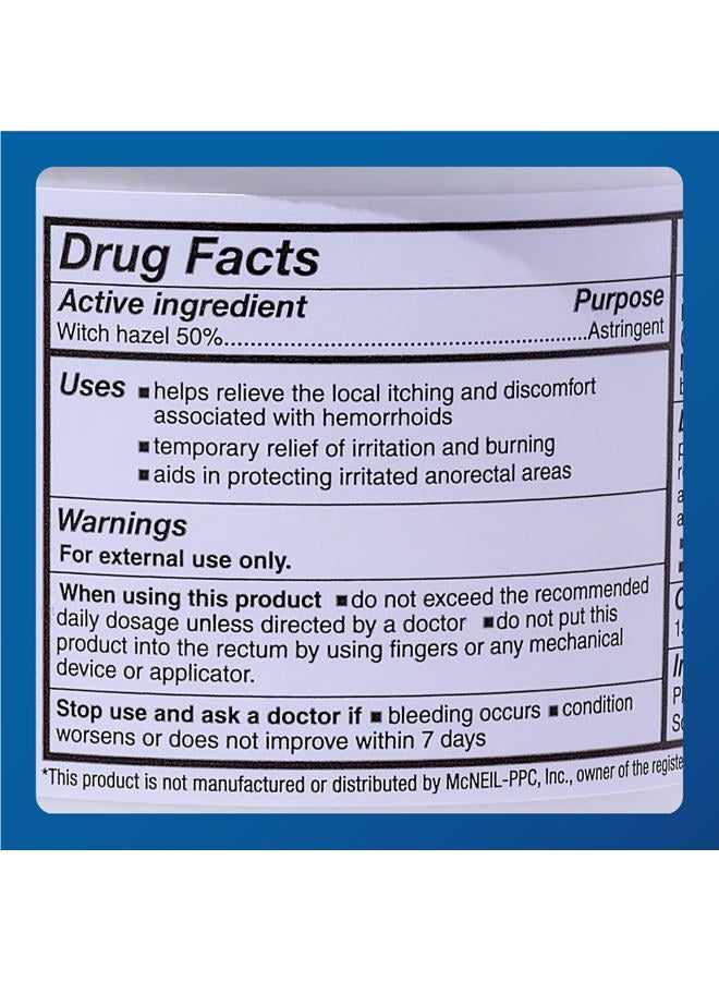 MAJOR Medi-Pads - Hemorrhoidal Hygienic Cleansing Witch Hazel Pads - Cooling Relief with Aloe - 100 Count Jar (1 Pack) - Image 4