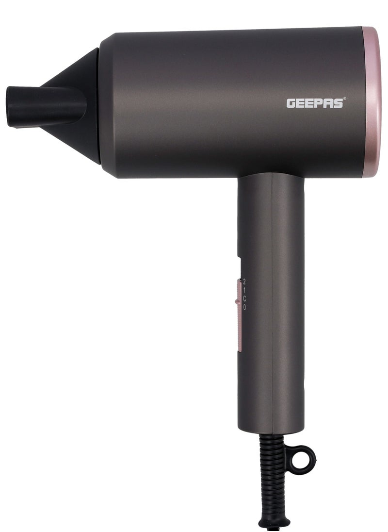 GEEPAS - Hair Dryer 1800W Cool Shot Function Dryer Portable Elegant Hair Dryer for Frizz Free Styling Durable and Lightweight - Image 1
