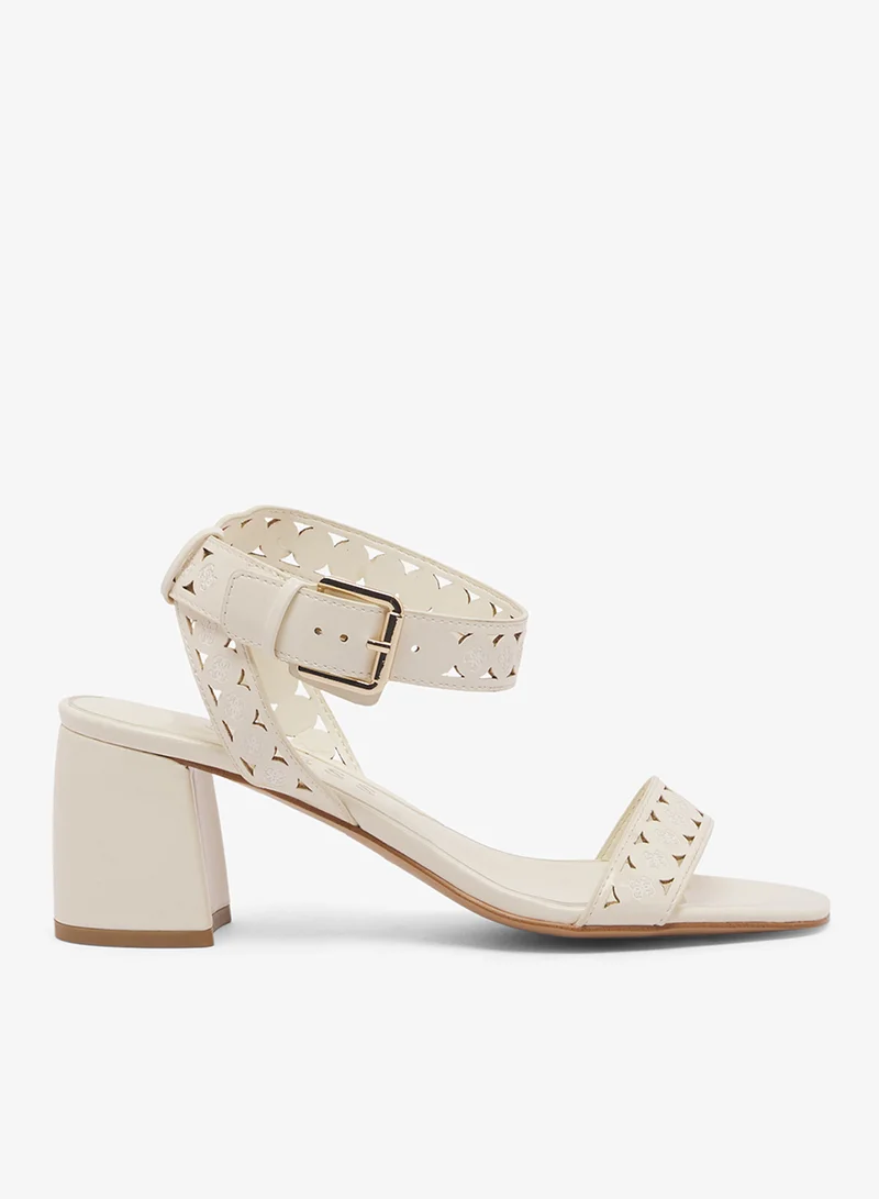 جس Casual Ankle Strap Heeled Sandals