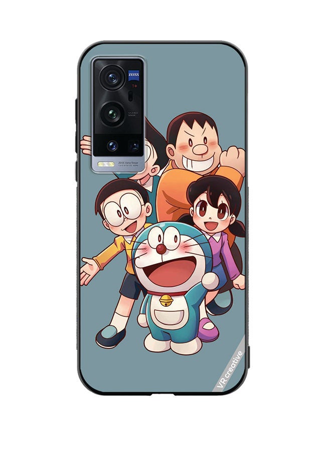 VR CREATIVE Protective Case Cover For Vivo X60 Pro Plus Doremon Design Multicolour - Image 1