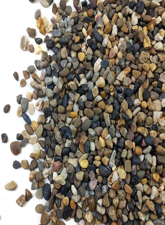 SHIZWU 5LB Aquarium Gravel, 1/4" Pea Gravel for Fish Tank, Small River Rocks for Garden Decoration, Landscaping, Vase Filling, Flower Pot Paving(4-8MM) - Image 1
