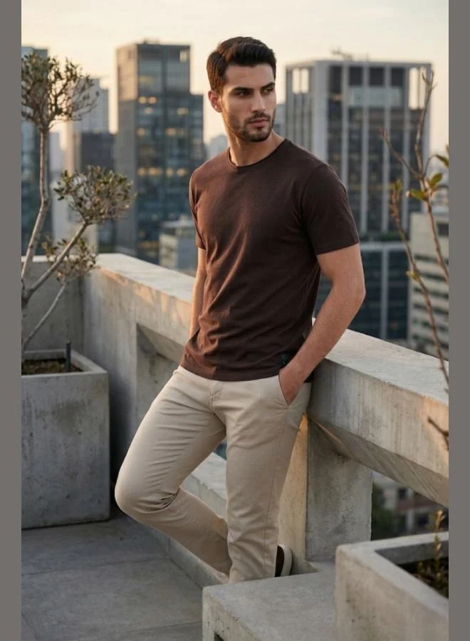 Buratti  Buratti Cotton Regular Fit Crew Neck T-Shirt Men's T-SHIRT 5904074 for Men | Best Price UAE