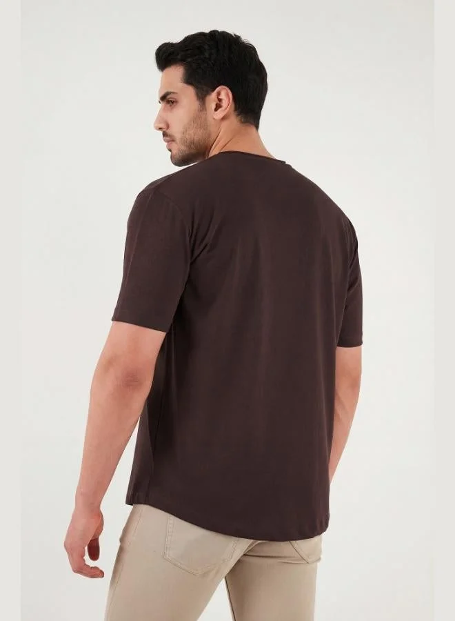 Buratti  Buratti Cotton Regular Fit Crew Neck T-Shirt Men's T-SHIRT 5904074 for Men | Best Price UAE