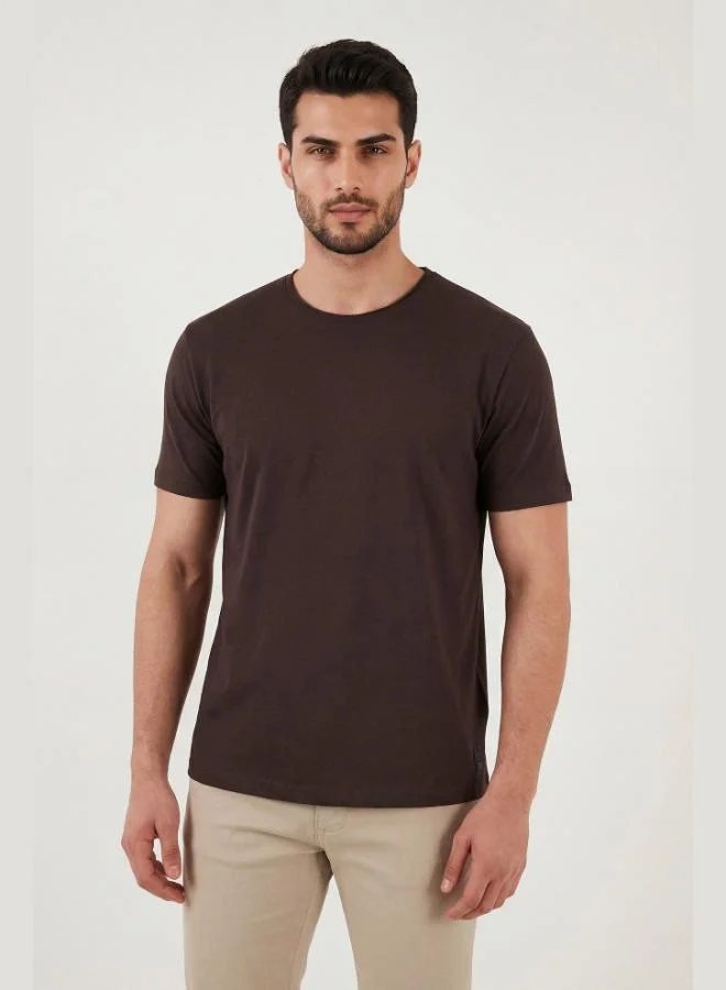 Buratti Buratti Cotton Regular Fit Crew Neck T-Shirt Men's T-SHIRT 5904074