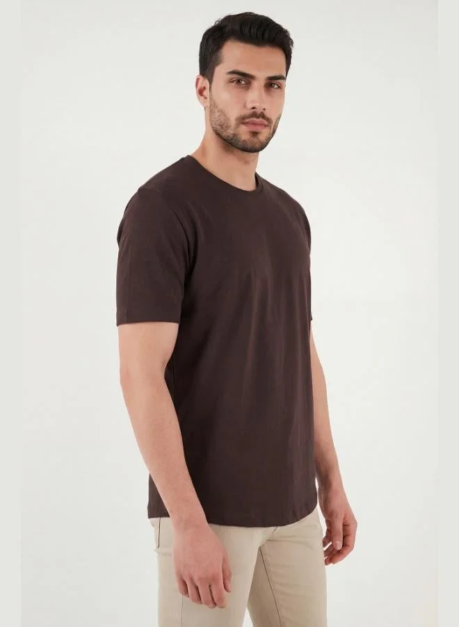 Buratti  Buratti Cotton Regular Fit Crew Neck T-Shirt Men's T-SHIRT 5904074 for Men | Best Price UAE