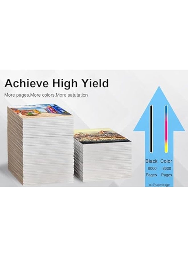 Terabyte Ink Compatible with CANON Printer for PIXMA G3400, G2400, G1400, G4400, G4410, G3410, G2410, G1410, G3411, G2411, G1411, G4411(4-Pack Black Cyan Magenta Yellow) - Image 2