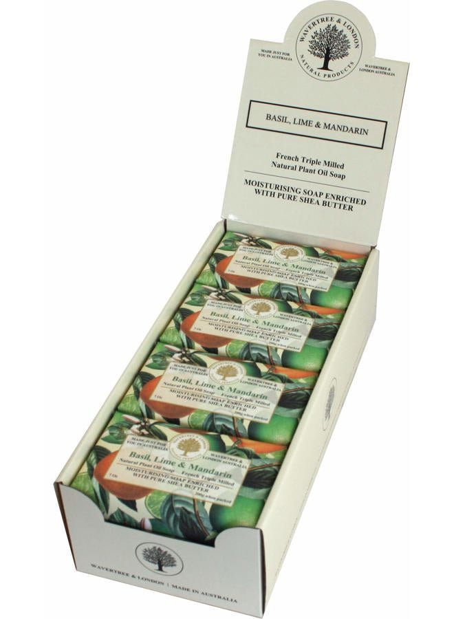 Hygger Basil, Lime & Mandarin Scented Natural Soap (8 Bars), 7oz Moisturizing French Triple Milled Soap Bars enriched with shea butter - Pure Plant Oil Bath & Body Soap for All Skin Types - Image 1