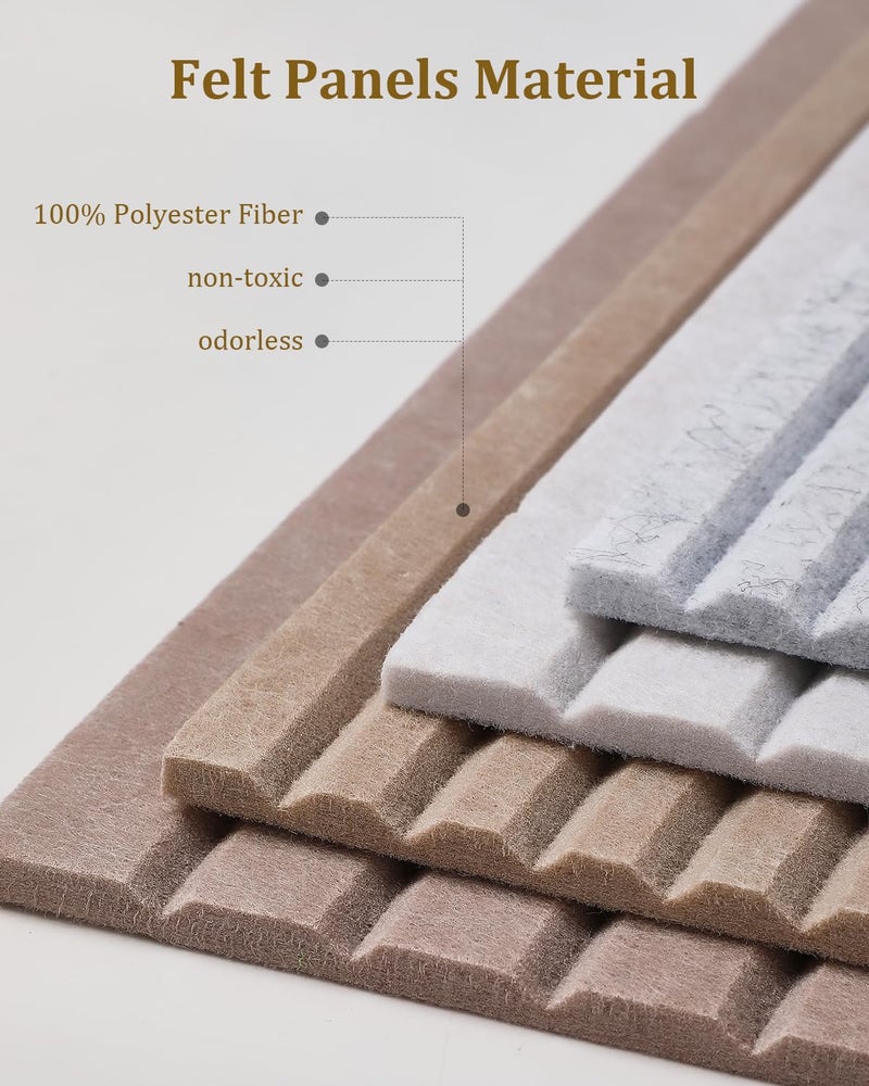 Rokeblau 24 x 16 inches Large Bulletin Board, Decorative Felt Pin Board, 0.35â€œ Thick Foldable Photo Display Board with Self-Adhesive Tape, Vision Board for School Home Kitchen Office Walls - Beige - Image 3