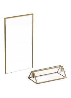 Acrylic Gold Sign Holder, 5x7 Wedding Table Numbers Picture Frames, Double Sided Menu Holders Picture Frames for Restaurants, Home, Photo Frames, Store - pzsku/Z028C89CC5B9D249BD237Z/45/_/1740086177/a2a968e0-7ecd-4041-b3b0-d244f81d3844