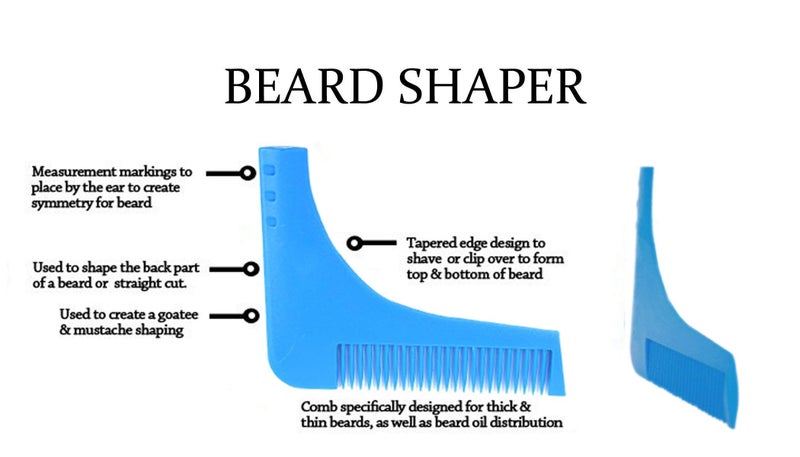 The Beard Shaper - Facial Hair Template comb for Styling the beard - Image 2