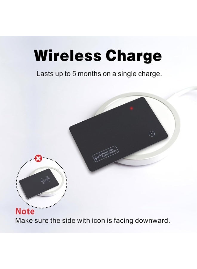 بطاقة تتبع محفظة Eelexa ، جهاز العثور الرقيق القابل لإعادة الشحن ، يعمل مع Apple Find My (iOS فقط) ، موقع البند لعلامات الأمتعة ، جوازات السفر ، الهاتف ، IP68 للماء - Image 2