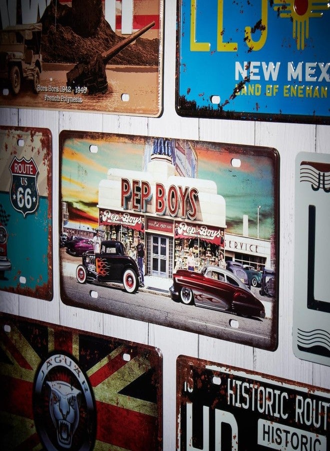 Eazywagon Pep Boys Multipurpose Metal Signs - License Wall Plate, Decorative Car Tag - Ideal for Cafe, Restaurant, Shop, Home, Hotel, Club, Office, Living Area - Image 2