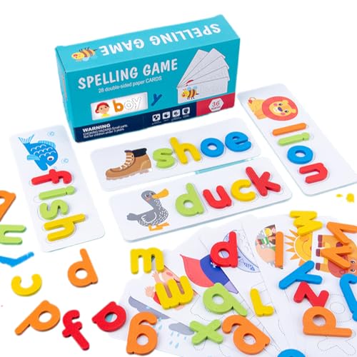 WSKC Alphabet Puzzle Toy Learning Educational Toys Spell Letter Matching Game for Preschool Toddlers Kids Christmas Birthday Gifts - Image 1