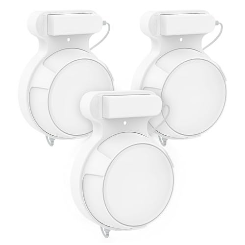 Bangcheer Wall Mount Bracket for TP-Link Deco BE23/BE25/BE3600/BE5000 Mesh WiFi 7 System Network and Power Cord Management Space-Saving TP-Link WiFi 7 Router Wall Mount Bracket (White-3Pack,White) - Image 1