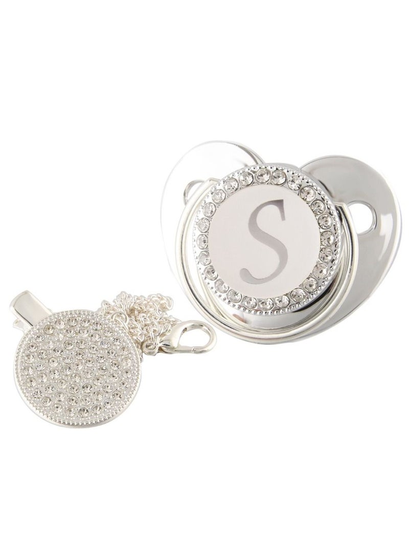 Loquat Baby Letter Shiny Diamond Pacifier