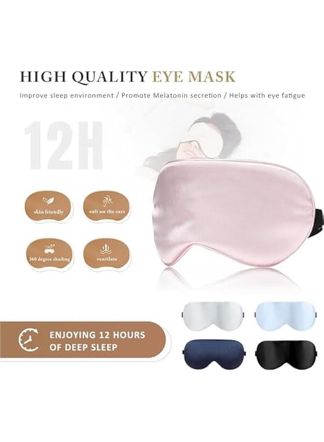 HOOKOR Double - Sided Silk Sleep Mask, 2 Pack Eye Mask With Adjustable Strap, Soft Material For Good Sleep,Blocks Light (12-05)  - Image 4