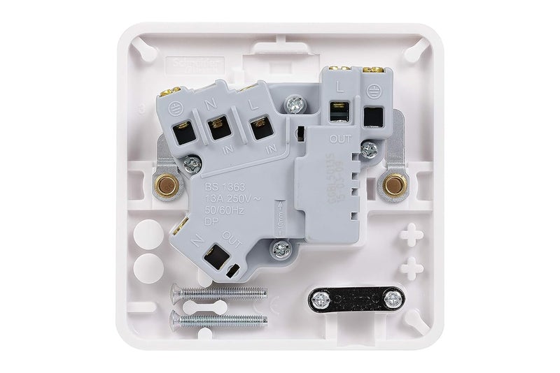 Schneider Electric Lisse 13A Flex Outlet Fuse Connection Unit - Image 4