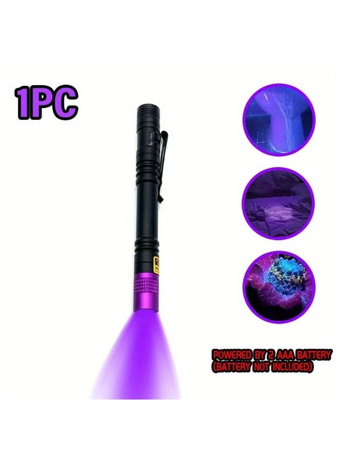 Portable LED UV Flashlight 395nm Blacklight For Urine Detection And Resin Curing - Image 1