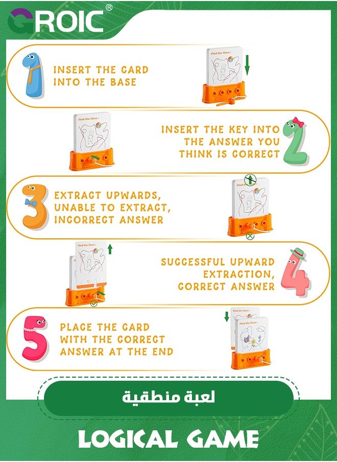 GROIC Kids Preschool Learning Toys, Toddler Toys Children's Logic Key Toys, Montessori Educational Toys for Boys and Girls, Preschool Games Learning Toys Gifts (2-4 Years Old)  - Image 3
