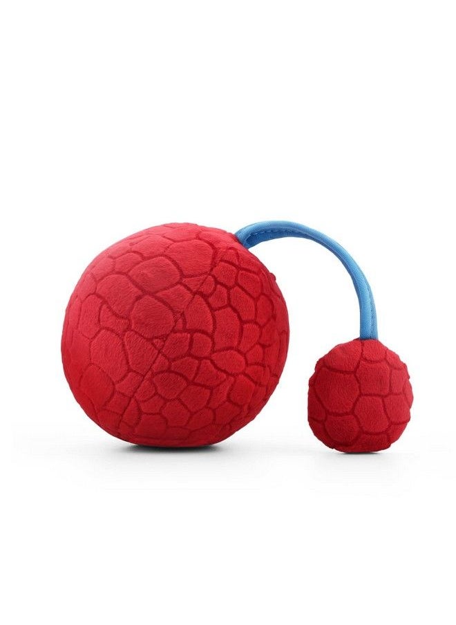 Jollybaby Visual Stimulation Baby Toys 0 3 6 Month High Contrast Sensory Development Toy Activity Soft Plush Clutch Ball With Jingle Rattle & Texture Eye Tracking Newborn Toddler 1 Year Gift (Red)  - Image 1