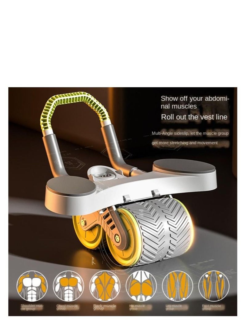 Y&D Automatic Rebound Abdominal Roller Tool with Elbow Support and Digital Meter Core Strength Training - Image 3