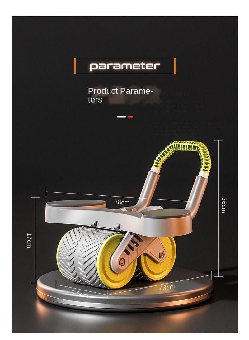 Y&D Automatic Rebound Abdominal Roller Tool with Elbow Support and Digital Meter Core Strength Training - Image 2