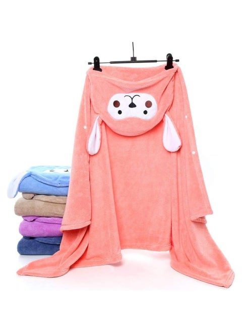 Baby Bath Towel with Hood, 140x80cm Super Absorbent Soft Towel, Cute Hooded Baby Towel